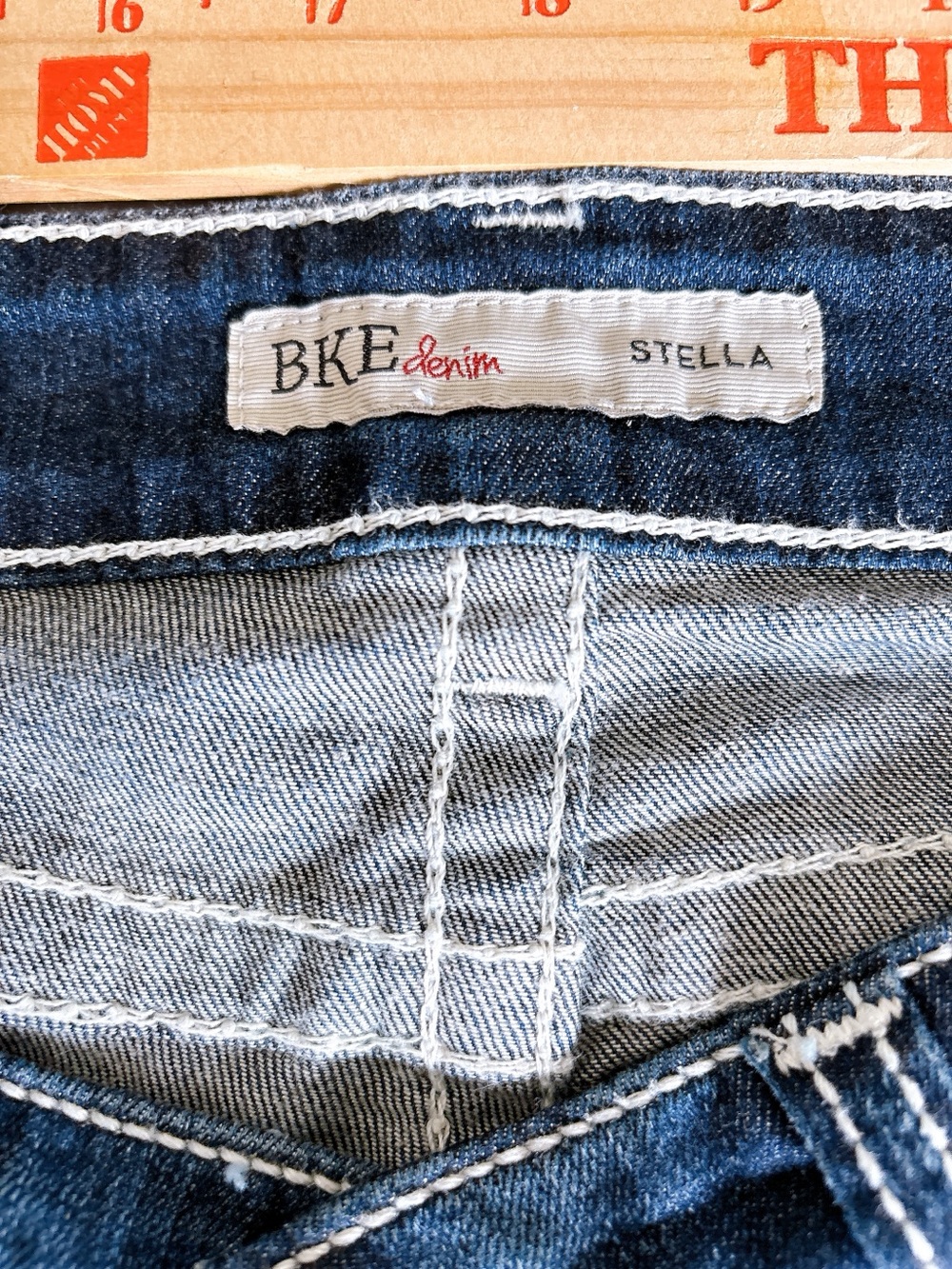 BKE Stella Bootcut Jeans Womens 28L Medium Wash Stretch Flare Denim 28x33.5 - Picture 5 of 16
